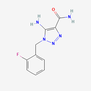 5-amino-1-(2-fluorobenzyl)-1H-1,2,3-triazole-4-carboxamide