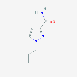 molecular formula C7H11N3O B2432485 1-propyl-1H-pyrazole-3-carboxamide CAS No. 1053167-41-1