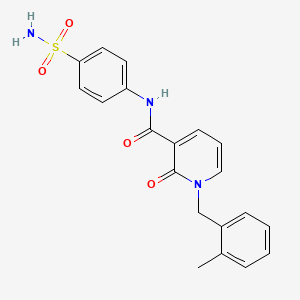 molecular formula C20H19N3O4S B2432488 1-(2-methylbenzyl)-2-oxo-N-(4-sulfamoylphenyl)-1,2-dihydropyridine-3-carboxamide CAS No. 946246-86-2