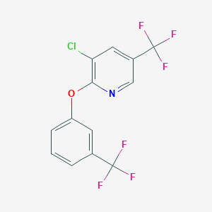 3-Chloro-5-(trifluoromethyl)-2-[3-(trifluoromethyl)phenoxy]pyridine