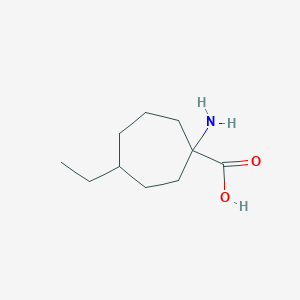 molecular formula C10H19NO2 B2432531 1-Amino-4-ethylcycloheptane-1-carboxylic acid CAS No. 1468480-24-1