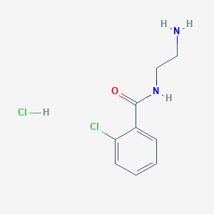 molecular formula C9H12Cl2N2O B2432534 N-(2-aminoethyl)-2-chlorobenzamide hydrochloride CAS No. 94319-83-2