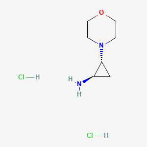 (1R,2R)-2-(morpholin-4-yl)cyclopropan-1-amine dihydrochloride