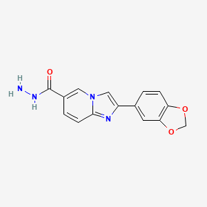 2-(1,3-Benzodioxol-5-yl)imidazo[1,2-a]pyridine-6-carbohydrazide