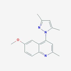 4-(3,5-dimethyl-1H-pyrazol-1-yl)-6-methoxy-2-methylquinoline