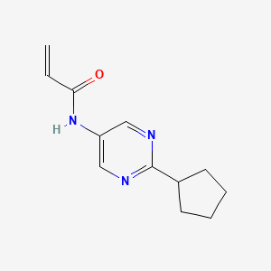 N-(2-Cyclopentylpyrimidin-5-yl)prop-2-enamide