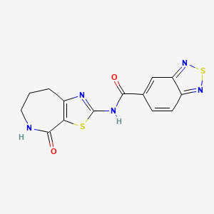 N-(4-oxo-5,6,7,8-tetrahydro-4H-thiazolo[5,4-c]azepin-2-yl)benzo[c][1,2,5]thiadiazole-5-carboxamide