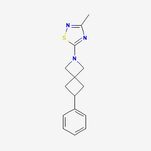 3-Methyl-5-(6-phenyl-2-azaspiro[3.3]heptan-2-yl)-1,2,4-thiadiazole