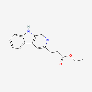 molecular formula C16H16N2O2 B2432568 3-(9H-pirido[3,4-b]indol-3-il)propanoato de etilo CAS No. 1706440-29-0