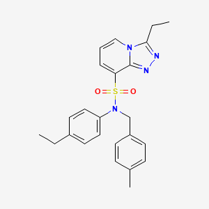 3-ethyl-N-(4-ethylphenyl)-N-(4-methylbenzyl)[1,2,4]triazolo[4,3-a]pyridine-8-sulfonamide
