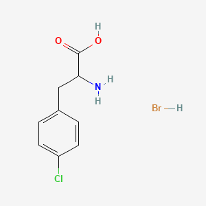 molecular formula C9H11BrClNO2 B2432578 2-Amino-3-(4-chlorophenyl)propanoic acid hydrobromide CAS No. 55327-86-1