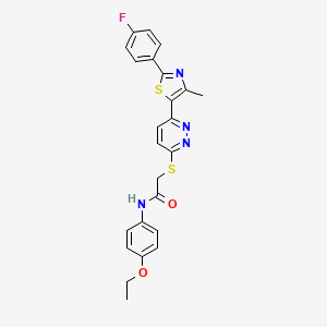 N-(4-ethoxyphenyl)-2-((6-(2-(4-fluorophenyl)-4-methylthiazol-5-yl)pyridazin-3-yl)thio)acetamide