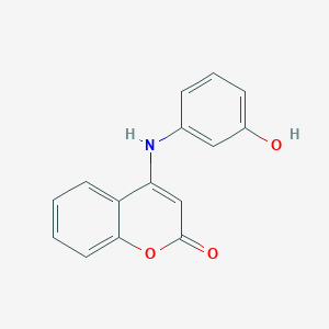 molecular formula C15H11NO3 B243260 4-(3-hydroxyanilino)-2H-chromen-2-one 