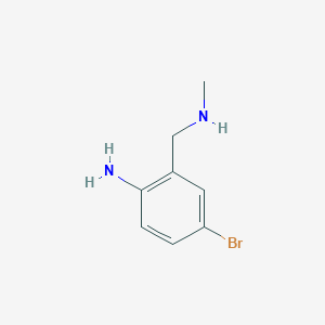 4-Bromo-2-[(methylamino)methyl]aniline