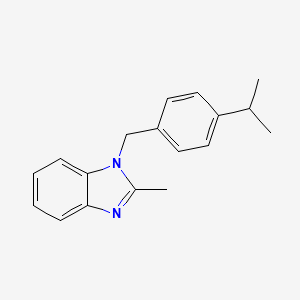 molecular formula C18H20N2 B2432604 1-(4-异丙基苄基)-2-甲基-1H-苯并[d]咪唑 CAS No. 537701-04-5