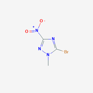 molecular formula C3H3BrN4O2 B2432605 5-bromo-1-methyl-3-nitro-1H-1,2,4-triazole CAS No. 31123-19-0
