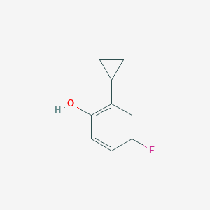 molecular formula C9H9FO B2432608 2-环丙基-4-氟苯酚 CAS No. 1232774-27-4