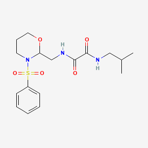 N1-isobutyl-N2-((3-(phenylsulfonyl)-1,3-oxazinan-2-yl)methyl)oxalamide