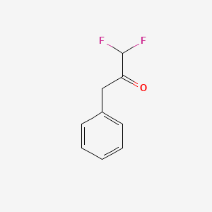 molecular formula C9H8F2O B2432640 1,1-Difluoro-3-phenylpropan-2-one CAS No. 61153-49-9