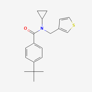 4-(tert-butyl)-N-cyclopropyl-N-(thiophen-3-ylmethyl)benzamide