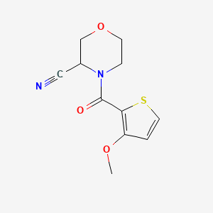 4-(3-Methoxythiophene-2-carbonyl)morpholine-3-carbonitrile