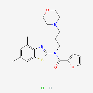 N-(4,6-dimethylbenzo[d]thiazol-2-yl)-N-(3-morpholinopropyl)furan-2-carboxamide hydrochloride