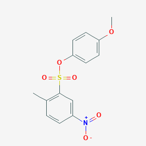 molecular formula C14H13NO6S B2432654 4-甲氧基苯基2-甲基-5-硝基苯-1-磺酸盐 CAS No. 2380179-23-5