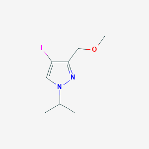 molecular formula C8H13IN2O B2432655 4-iodo-1-isopropyl-3-(methoxymethyl)-1H-pyrazole CAS No. 1856085-50-1