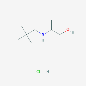 molecular formula C8H20ClNO B2432675 2-(2,2-Dimethylpropylamino)propan-1-ol;hydrochlorid CAS No. 2567504-59-8