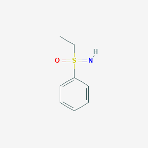 molecular formula C8H11NOS B2432677 S-Ethyl-S-phenyl sulfoximine CAS No. 1889-63-0