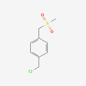 molecular formula C9H11ClO2S B2432681 1-(Chloromethyl)-4-(methanesulfonylmethyl)benzene CAS No. 1227370-64-0