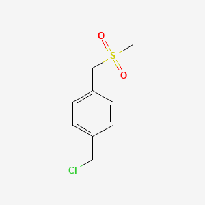 molecular formula C9H11ClO2S B2432681 1-(Chlorométhyl)-4-(méthanesulfonylméthyl)benzène CAS No. 1227370-64-0