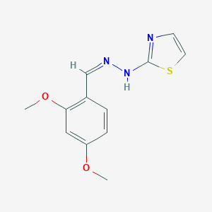 molecular formula C12H13N3O2S B243269 2,4-Dimethoxybenzaldehyde 1,3-thiazol-2-ylhydrazone 