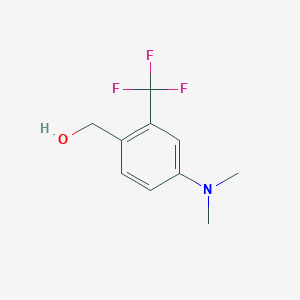 molecular formula C10H12F3NO B2432694 (4-(Dimethylamino)-2-(trifluoromethyl)phenyl)methanol CAS No. 1427014-37-6