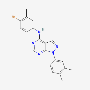 molecular formula C20H18BrN5 B2432695 N-(4-bromo-3-methylphenyl)-1-(3,4-dimethylphenyl)-1H-pyrazolo[3,4-d]pyrimidin-4-amine CAS No. 890885-83-3