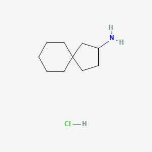 molecular formula C10H20ClN B2432699 螺[4.5]癸烷-3-胺;盐酸盐 CAS No. 2126-95-6