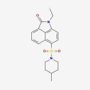 molecular formula C19H22N2O3S B2432754 1-ethyl-6-((4-methylpiperidin-1-yl)sulfonyl)benzo[cd]indol-2(1H)-one CAS No. 385786-31-2