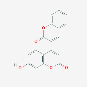 molecular formula C19H12O5 B2432788 7-Hydroxy-8-methyl-4-(2-oxochromen-3-yl)chromen-2-one CAS No. 855774-39-9
