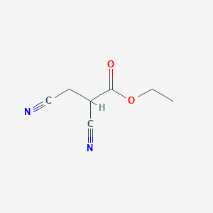 molecular formula C7H8N2O2 B024328 Ethyl 2,3-dicyanopropionate CAS No. 40497-11-8
