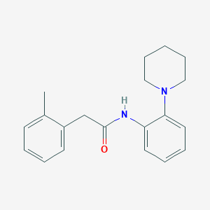 molecular formula C20H24N2O B243280 2-(2-methylphenyl)-N-[2-(1-piperidinyl)phenyl]acetamide 