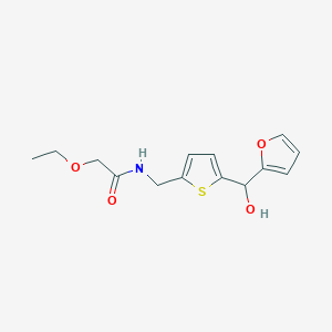 molecular formula C14H17NO4S B2432801 2-乙氧基-N-((5-(呋喃-2-基(羟基)甲基)噻吩-2-基)甲基)乙酰胺 CAS No. 1788675-51-3