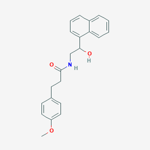molecular formula C22H23NO3 B2432833 N-(2-羟基-2-(萘-1-基)乙基)-3-(4-甲氧基苯基)丙酰胺 CAS No. 1351608-87-1