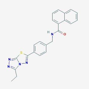 N-[4-(3-ethyl[1,2,4]triazolo[3,4-b][1,3,4]thiadiazol-6-yl)benzyl]-1-naphthamide