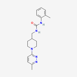 B2432847 1-((1-(6-Methylpyridazin-3-yl)piperidin-4-yl)methyl)-3-(o-tolyl)urea CAS No. 1797725-25-7