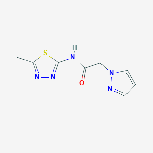 N-(5-methyl-1,3,4-thiadiazol-2-yl)-2-(1H-pyrazol-1-yl)acetamide