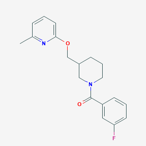 2-{[1-(3-Fluorobenzoyl)piperidin-3-yl]methoxy}-6-methylpyridine