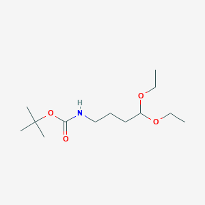 molecular formula C13H27NO4 B2432893 叔丁基N-(4,4-二乙氧基丁基)氨基甲酸酯 CAS No. 143646-48-4