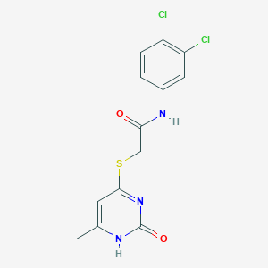 molecular formula C13H11Cl2N3O2S B2432912 N-(3,4-二氯苯基)-2-[(6-甲基-2-氧代-1H-嘧啶-4-基)硫代]乙酰胺 CAS No. 905665-85-2