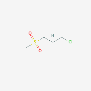 B2432913 1-Chloro-3-methanesulfonyl-2-methylpropane CAS No. 1343502-27-1