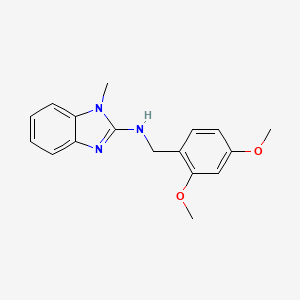 molecular formula C17H19N3O2 B2432925 (2,4-Dimethoxy-benzyl)-(1-methyl-1H-benzoimidazol-2-yl)-amine CAS No. 701224-20-6